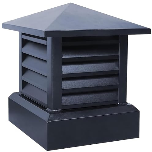 BESTXH A,30x30cm, Tapa De Chimenea, Tapa De Chimenea con Parte Superior CóNica, Cubierta De Chimenea para Techo Exterior, Tapa De Chimenea para Techo Cuadrado, Aumenta La Eficiencia
