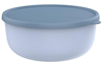 Mepal - Mikrowellengeschirr Lumina - Frischhaltedosen mit Deckel für Kühlschrank, Gefrierschrank, Dampfgarer & Mikrowelle - Mikrowellenschüsseln mit Deckel - Aufbewahrungsbox - 3000 ml - Nordic blue