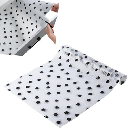 Tappetino antiscivolo per cassetti, materiale impermeabile, non adesivo, 120 cm x 45 cm, ritagliabile, per armadi da cucina, scaffali