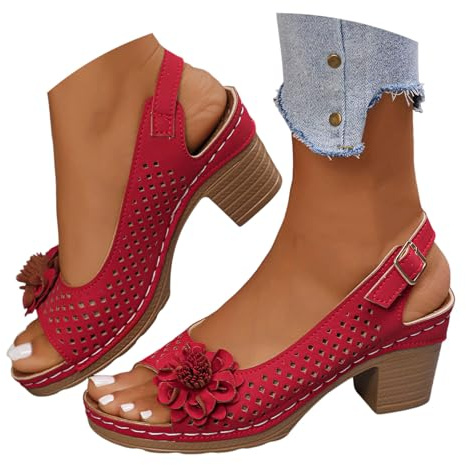 Sexy Ete Escarpins Pieds Larges Confortable Sandales Élégant Mariage Talon Ceremonie Chic Chaussures