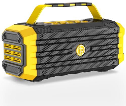 TOMPROAD Portable Bluetooth Speaker 120W Peak 80W Wireless Speakers, TWS Pairing, Deep Bass, Hi-Fi Loud Speaker, IPX6 Waterproof, DSP Sound Boombox for Outdoor, Camping, Party, Beach
