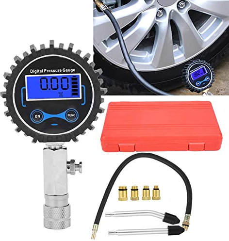 KIMISS Kit de Probador de Compresión para Motores de Gasolina - Manómetro de Cilindro de 3-300 PSI para Automóviles y Motocicletas - Herramienta de Diagnóstico para el Estado del Motor