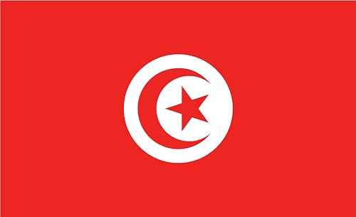Drapeau de la Tunisie – Drapeau national en rouge et blanc Marine Flag / 120 x 80 cm