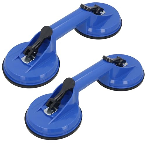 AB Tools 2pk Double Suction Pads Lifter Pad Glass Window Mirror Metal Puller Dent TE286