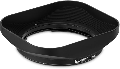 Haoge LH-ZM32 - Paraluce quadrato in metallo a baionetta compatibile con lenti Carl Zeiss Distagon T 1.4/35 35 mm f1.4 f/1.4 ZM, colore: nero