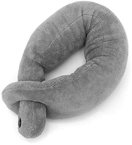 Massaging Neck Pillow Wrap, Vibrating Neck Pillow, Cordless Vibrating Massaging Neck Pillow Massage Cushion Travel Neck Head Chin Support Pillow to Relax Muscle Relieve Stress