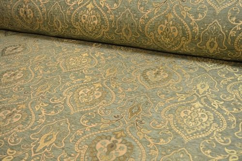 Möbelstoff Bezugsstoff Polsterstoff Meterware Stoff Jacquard Ornament Barok
