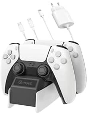 MUVIT Station de Jeu pour Manette Playstation 5 + Adaptateur