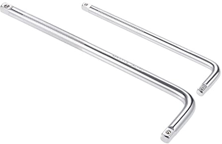 sourcing map 1/4 & 3/8 Drive Socket Breaker Set, L Shape Extension Bar Wrench, CR-V
