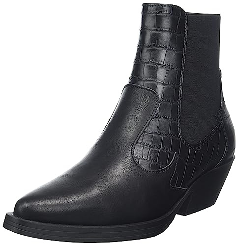 ONLY Onlbronco-2 Short Pu Cowboy Boot Noos Botines, Negro, 39 EU