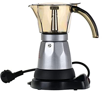 Cafetera francesa Aluminio Calefacción eléctrica Café Mocha Pot Máquina de café Cafetera Cafetera for cocina para regalos para amantes del café Café de la mañana Prensa francesa ( Color : 3 cups )
