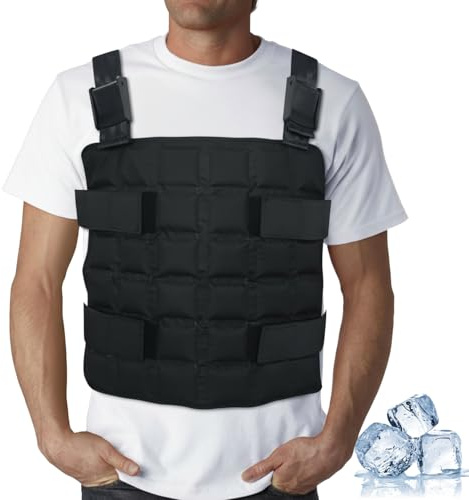 Chaleco refrigerante para adultos, hombres y mujeres en climas cálidos, chaleco con bolsa de hielo para ciclismo, pesca, cocina, jardinería, trabajo al aire libre