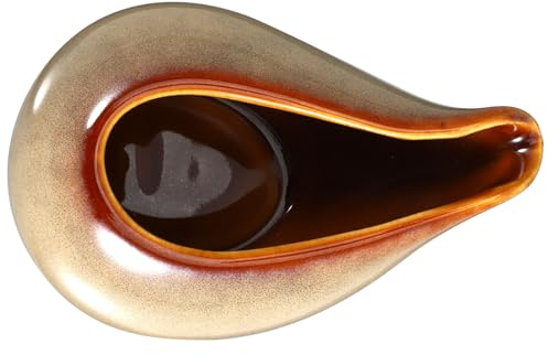 Amosfun Saucière En Céramique Mini Crémier En Céramique Petit Pichet À En Porcelaine De Sirop Pichet À Lait Vinaigrette Pichet De Service Pour Sauce Au Thé 100 Ml
