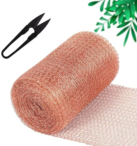 Kupferband Gegen Schnecken Hochbeet,Kupfer Gegen Schnecken,Kchneckenschutz Kupferband,Kupfernetz Gegen Schnecken,Schneckenabwehr Garten,Copper Mesh,Schneckendraht Kupfer,Schneckenband (127mm*3m)