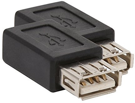 Xchon Adattatore da USB A femmina a USB femmina da USB 2.0 A femmina a USB B 5 pin femmina convertitore presa connettore