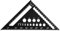 Pixaro Triangle Ruler Set Square Tool, Aluminium Alloy, 17.8L x 18.5W cm, Woodwork & Roofing