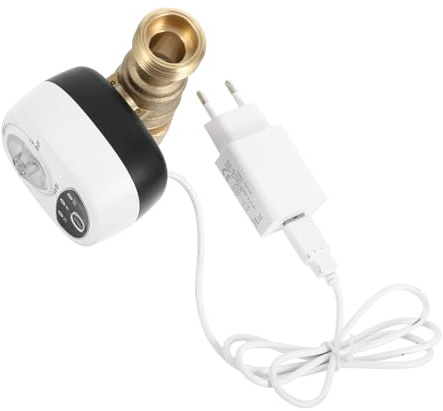 Intelligentes Wifi Wasserventil Dn25 mit Timer und Alarmfunktion | Ac220v, PC Abs Ausführung, Weiße Farbe, Einfache Montage, Wassersparende Steuerung für Bewässerungssysteme