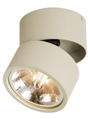 Qazqa Verstellbarer Deckenstrahler, Deckenspot - Go Nine - Beige, max. 8W, Geeignet für LED, 12cm, Rund, Ideal als Küche lampe und Wohnzimmerlampe