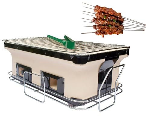 KELUNIS Barbecue Commerciale Barbecue Quadrato Attrezzatura Da Campeggio All'Aperto Ventilazione Regolabile Per Campeggio O Casa