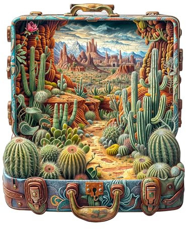 Holzpuzzle Erwachsene Wüste Odyssee- 200 Teile Holzpuzzle Geschenkbox, Wanddekoration und Geschenk für Freunde und Familien (14 Jahren+)