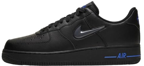 Nike CT3438-002 Nike Air Force 1 Jewel Hombre Black/Dark Grey-Racer Blue EU 38.5