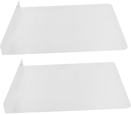 NUOBESTY Sink Side Splash Guard Wall Mounted Side Splatter Guard for Kitchen Sink Splash for Kitchen Area 2 Panels with 14 Screws 15.98 X 12.01 X 1.50 in