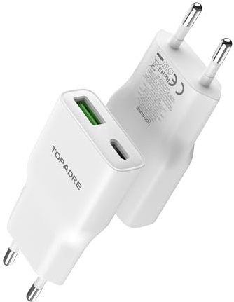 TOPADRE 20W Mini Stecker USB C Ladegerät, 2-Pack Ladestecker für iPhone