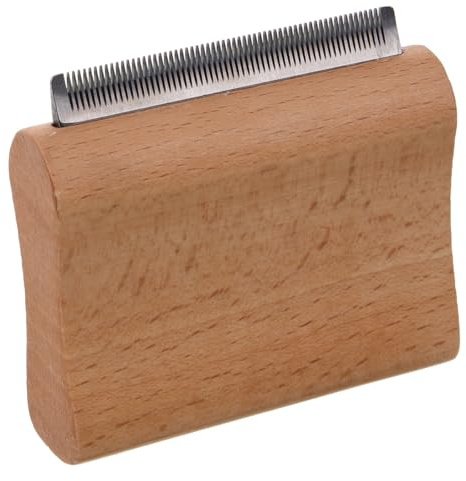 WEKAMOS Pferdehaarbürste aus Holz und Zahnung Langlebiger für Pferde und Viehpflege Multifunktionaler Fellwechselhelfer Einfach zu Reinigen Komfortabel für Massage und Schmutzentfernung
