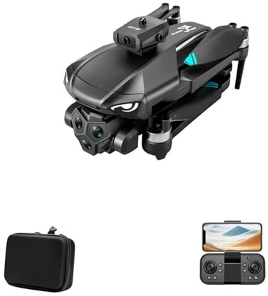 LKHLTBF Drone Professionnel m33 Max 4k HD esc Double caméra 5g WiFi Flux Optique sans balais avec écran rc Quadcopter,Single Battery,4k Standard
