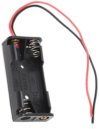 Wakects Support de Pile AAA, Matériau Plastique isolé pour Une Alimentation Fiable, Installation Polyvalente pour Télécommande électronique 2 ou 3 Piles AAA (2 Volets)
