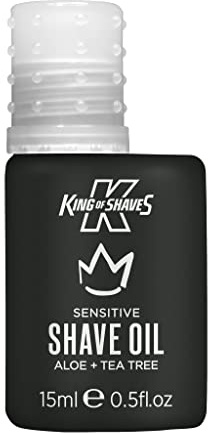King Of Shaves Sensitive Shaving Oil For Men, For A Close and Comfortable Shave, Suitable for All Skin Types, Shave Oil For Men 15ml