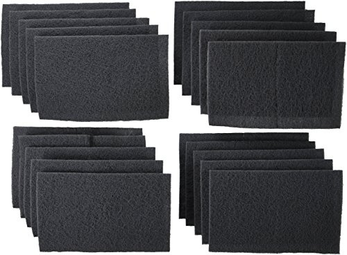 Norton Hand Polishing Pad, Bear -Tex Gray Polishing, Blending and Smoothing Sandpaper Sheet 6x 9, Metal and Automotive Polishing, Pack of 20