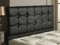 CROWNBEDSUK REGAL FAUX LEATHER HEADBOARD IN 2ft6,3ft,4ft,4ft6,5ft,6ft, 26'' HIGH BLACK, 6FT (SUPER KINGSIZE)