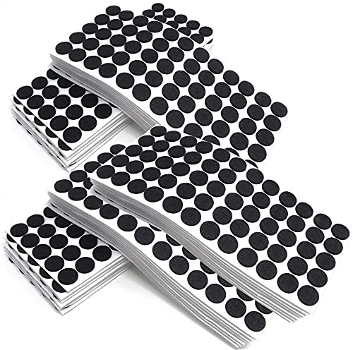 Adsamm® / 3000 x Selbstklebende Filzgleiter/Schwarz/ø 20 mm/Rund/Möbelgleiter aus Filz mit 3.5 mm Stärke/Möbel- und Bodengleiter