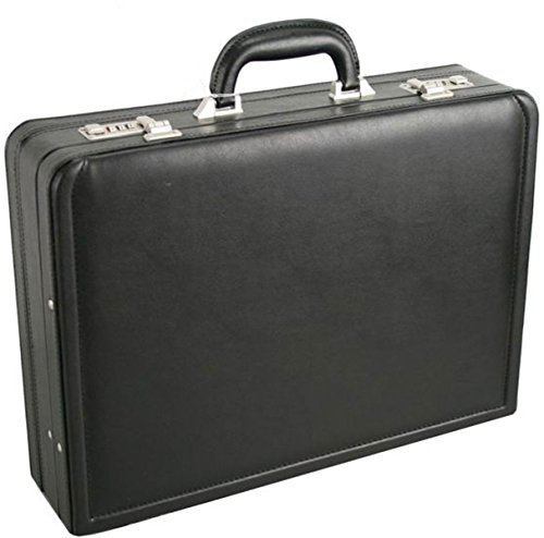 Bowatex Geräumiger 46cm Aktenkoffer mit Extras für Laptop und Dokumenten Schwarz