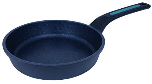 Arcos Thera Sartén Antiadherente Aluminio Fundido 18 cm | Sartén para inducción, gas y vitrocerámica con mango ergonómico extraíble. Apta lavavajillas. Negro y Azul.