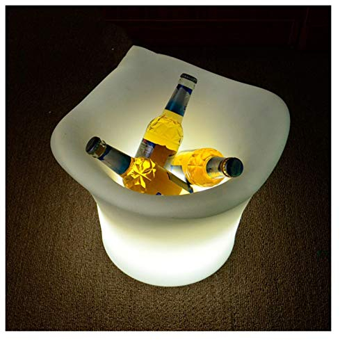 Z-LIANG Waterproof IP65 Wireless Charging Colorful Remote Control Plastic Ice Bucket Vintage Beer Ice Bucket Four-pin Ice Bucket