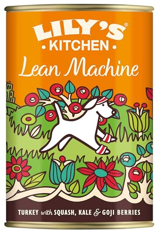 Lily's Kitchen Natürliches Nassfutter für ausgewachsene Hunde Dose - Lean Machine - Hundefutter Getreidefreies Rezept (6 x 400g dosen)