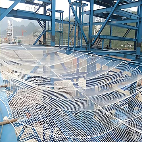 MLYYJH Anhängernetz Ladungssicherungsnetz Gepäcknetz Extra groß Schwerlast Gepäcknetz, Weißes Lebensmittelnetz, Anhänger Van Cargo Carrier Pickup-Ladefläche, 3m/ 7m/ 11m/ 16/ 18m breit