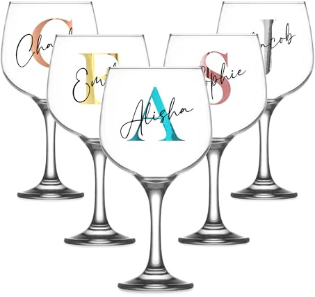 Print Maniacs Personalised 700ml Gin Balloon Glass – Customised Gift for Her, Ideal for Birthdays, Weddings, Hen Parties, and Baby Showers