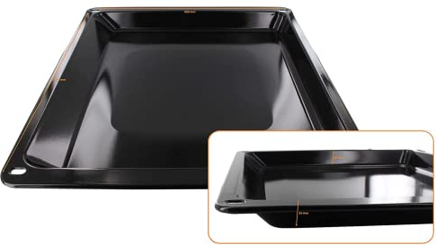 FIGEVIDA Teglia da forno per ZANUSSI AEG ELECTROLUX 420 x 370 x 33 mm, smaltata 42 x 37 cm 353193922/5 3531939225
