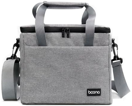 AUXDIQ Custodia Impermeabile Antiurto per Fotocamera Reflex DSLR, Borsa a Spalla Singola, Grigio