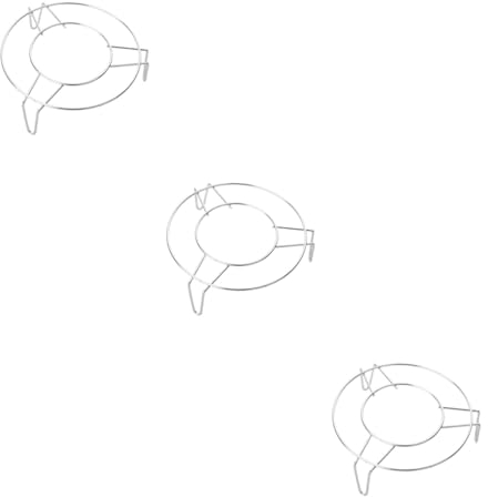 Zerodeko 3piezas Soporte De Vapor De Acero Inoxidable Para Cocción Rack Tripode Para Cocinas Para Cocción Al Vapor Horneado y Asado Compatible Otras Ollas y Sartenes