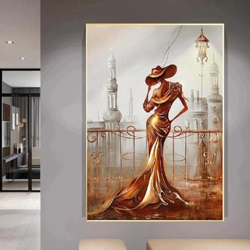 BBOVOBB Abstrakte Kunstgemälde, romantisches Liebespaar, Leinwanddruck, Poster und Wandkunst, Bild für Zuhause, Wohnzimmer, Dekoration, 30 x 40 cm (12 x 16 Zoll), ohne Rahmen