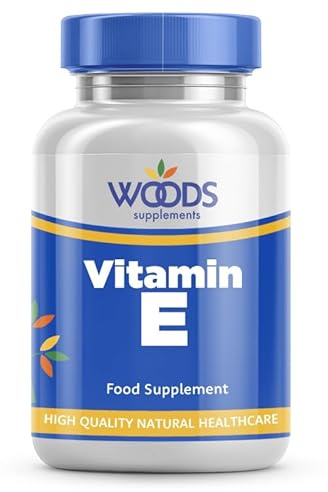 Vitamin E (90 Tablets) from Woods Supplements | Each Tablet Provides: 400 i.u. Vitamin E | Contributes to The Protection of Your Cells from oxidative Stress | Suitable for Vegetarians & Vegans