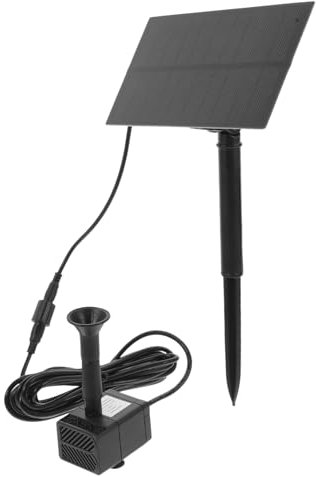 BESPORTBLE Fontaine À Pompe À Panneau Solaire Bain Doiseaux Solaire Fontaines Bains Doiseaux Autoportants Bol Design Unique