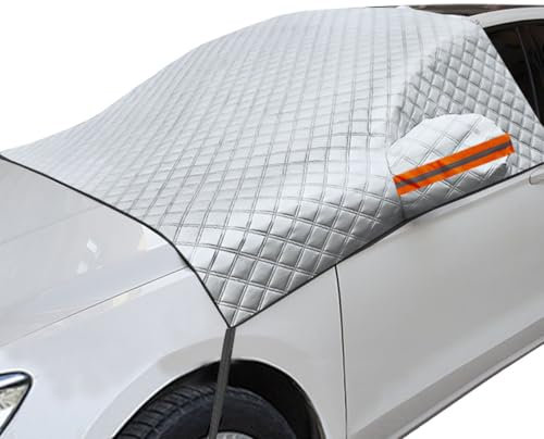 MOCNT Copri Parabrezza Auto Copertura Parabrezza Auto Inverno 4 Strati Spesso Telo Anteriore per Parabrezza Antighiaccio Antigelo Protezione Copertura Parasole 238x148cm