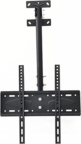 Soporte de techo para televisores de 32 y 55 pulgadas, poste de altura ajustable para techos planos y abovedados, soporte multifunción para TV