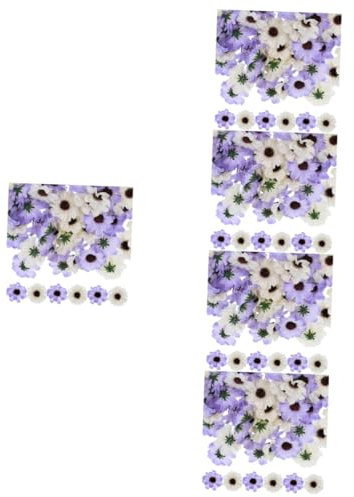 IMIKEYA 5 Sätze Künstliches Gänseblümchen Künstliche Girlande Blumenkranz Selber Machen Blumenköpfe Basteln DIY Zubehör Mini Seidenblume Kleine Blumen Zum Basteln Blütenköpfe 100 Stück * 5