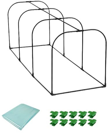 Zenlir Mini Invernadero portátil con Estructura de Acero, Resistente a Las heladas, Ideal para plantaciones y viveros, en Habitaciones pequeñas y cálidas, para Uso en Interiores y Exteriores.